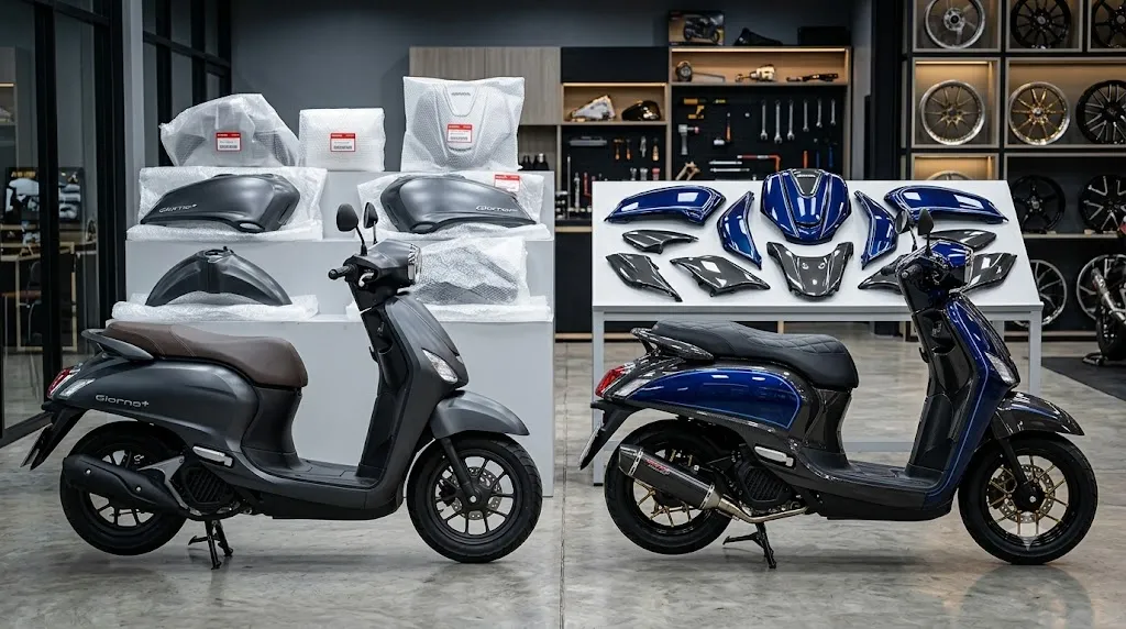 อัปเดตล่าสุด! เช็คราคาชุดสีจีออโน่ (Honda Giorno+) ของแท้เบิกศูนย์ vs งานแต่ง เลือกแบบไหนให้หล่อเท่สะดุดตา