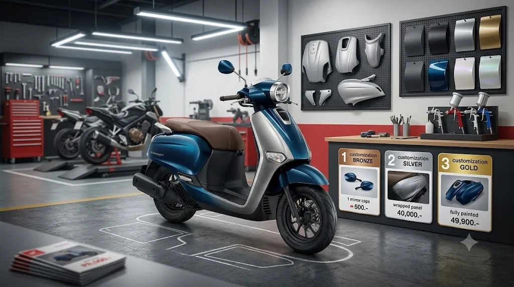 เจาะลึกราคาชุดสี Honda Giorno+ แต่งสวยตามงบ เปลี่ยนลุคให้โดดเด่นไม่ซ้ำใคร