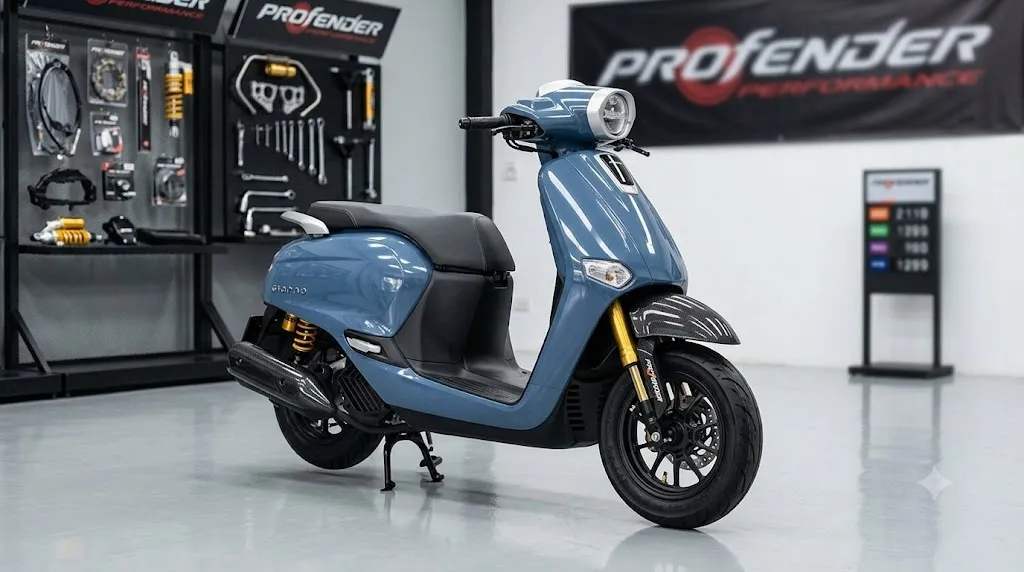 ปลุกความสปอร์ตให้ Giorno 125: เจาะลึก Profender โช้คหน้า อัปเกรดความหล่อและสมรรถนะ พร้อมราคาที่ต้องรู้!