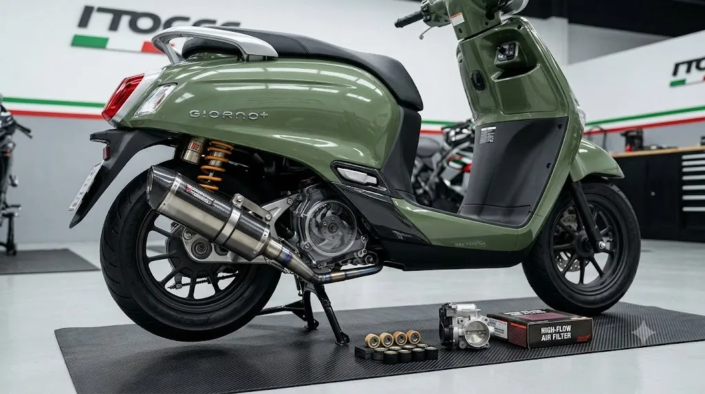 จีออโน่ทำไงให้แรง? รวมสูตรแต่ง Honda Giorno+ ให้บิดติดมือ แรงสั่งได้สไตล์วัยรุ่นอิตาลี