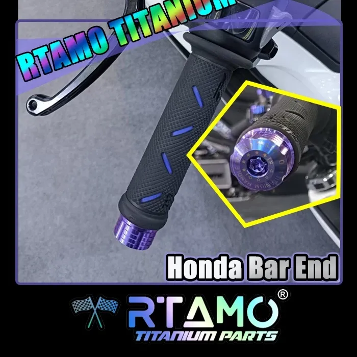 RTAMO แท้ ไทเทเนียม Gr5 ปลายแฮนด์ Honda PCX Forza Giorno ADV - อะไหล่แต่ง Giorno+