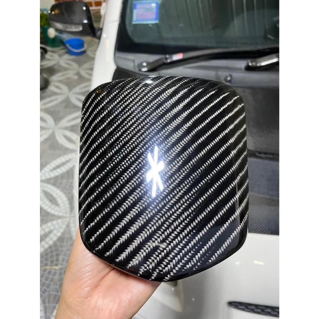 ฝาปิดถังน้ำมัน Honda Giorno 125 แท้ศูนย์ หุ้มคาร์บอนแท้ 100% ลาย 4 - อะไหล่แต่ง Giorno+