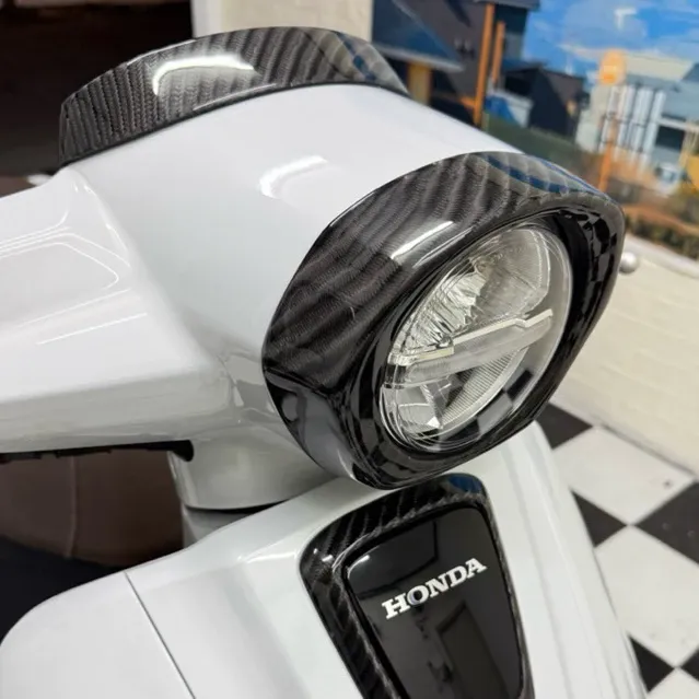 หุ้มคาร์บอนแท้ลาย4 สำหรับ Honda Giorno - อะไหล่แต่ง Giorno+