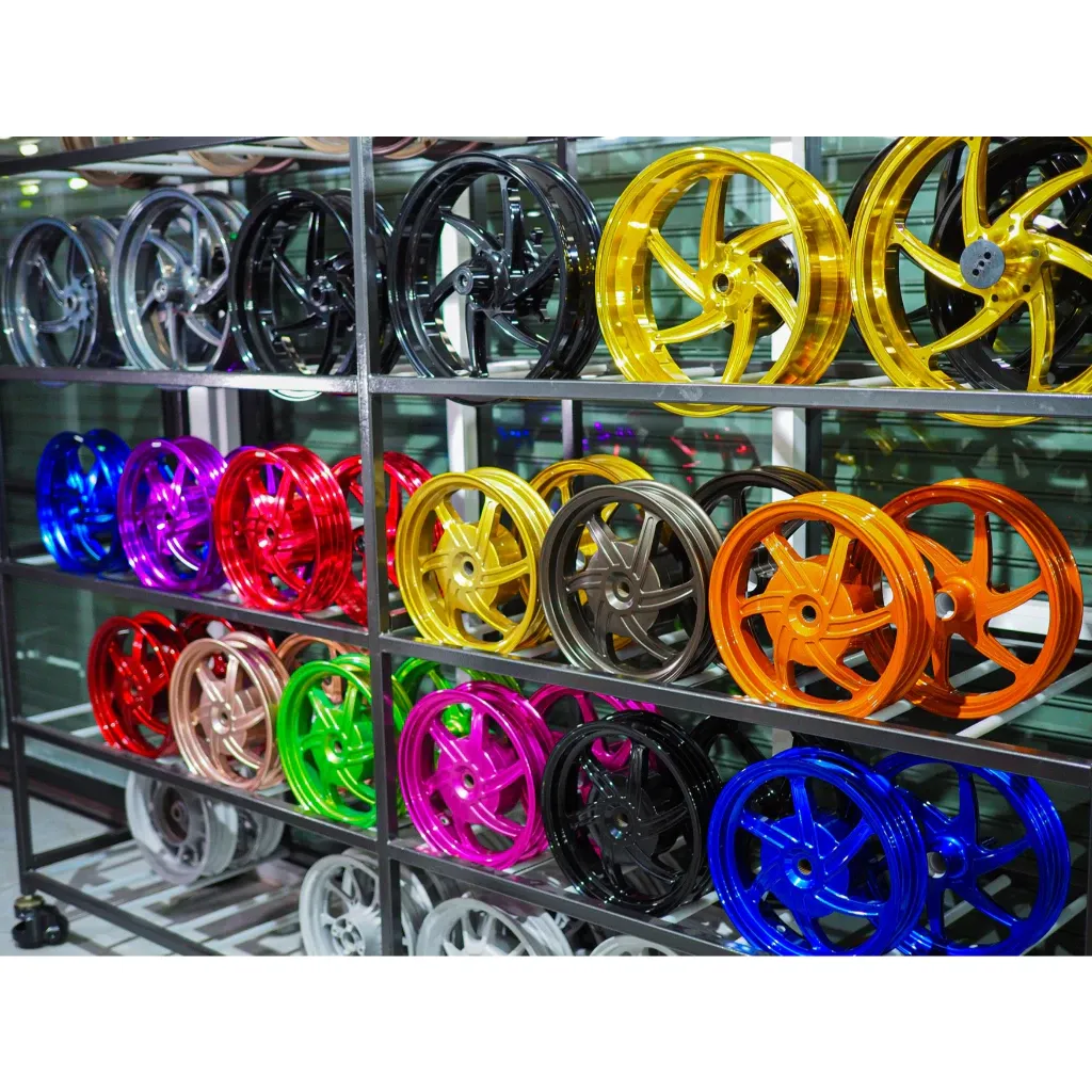 ล้อ CNC Giorno สีพาวเดอร์โค้ท Merlin CNC Racing เกรดAAA สั่งทำทุกสี - อะไหล่แต่ง Giorno+
