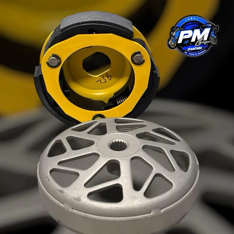 ชุดครัชคาร์บอน LHK + กะโหลกครัชกัดลาย สำหรับ Honda Lead, Giorno, PCX