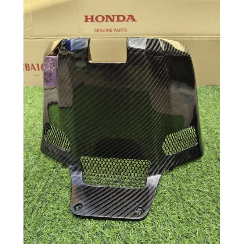 ครอบใต้เบาะ Honda Giorno ลาย 4 แบบเจาะระบายความร้อน 3 ช่อง พร้อมติดตาข่าย