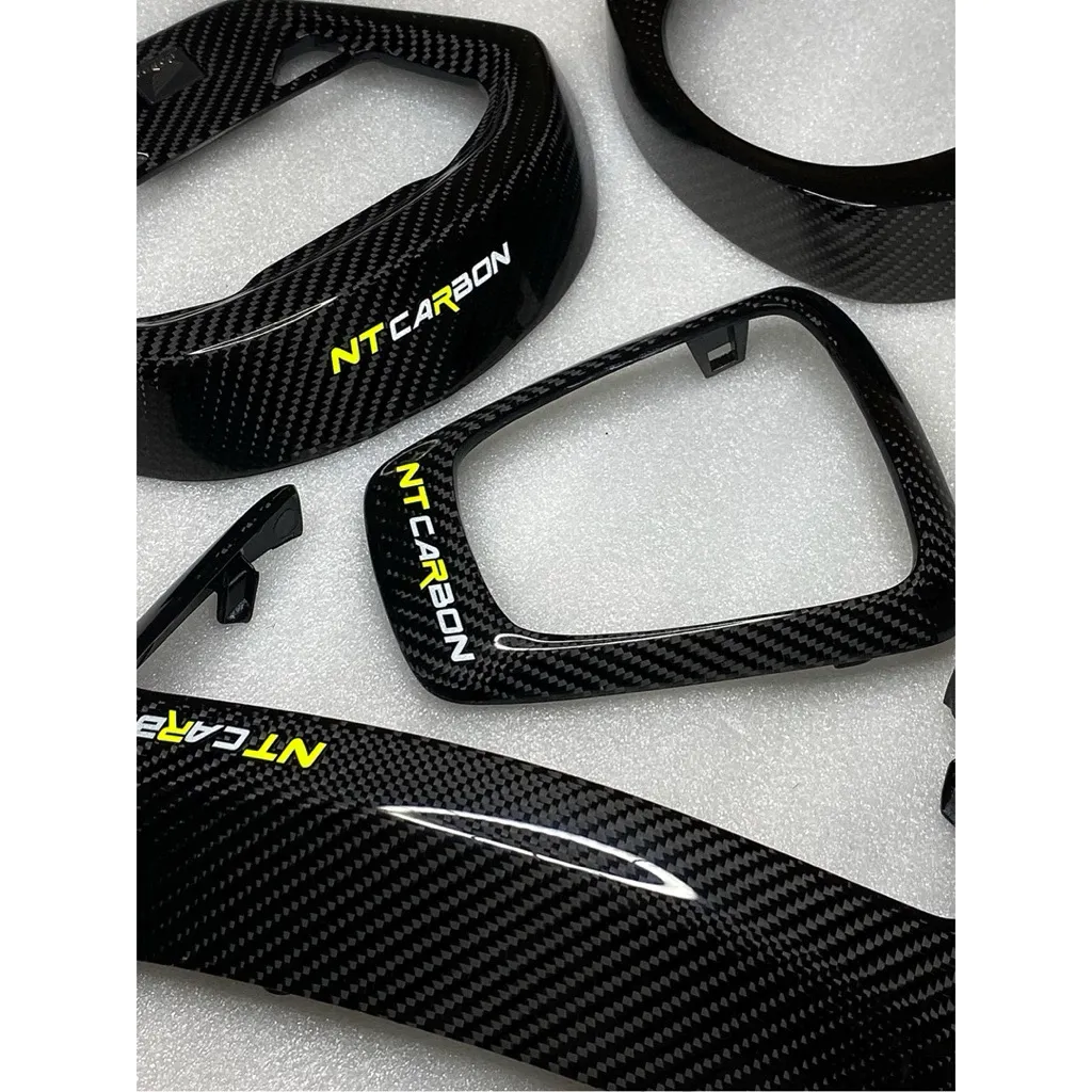 ชุดคาร์บอนแท้ลาย2 Honda Giorno 4 ชิ้น แบรนด์NT โลโก้เหลือง - อะไหล่แต่ง Giorno+