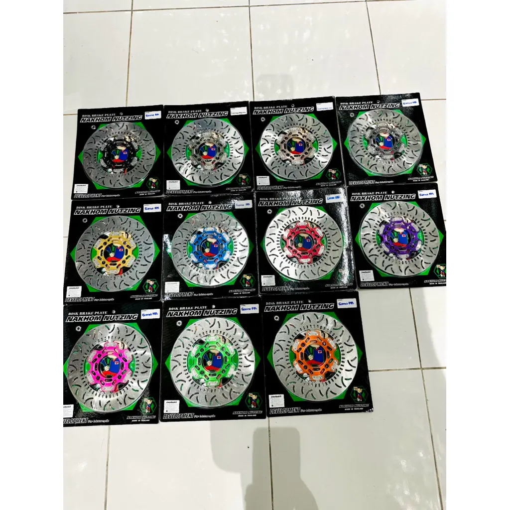 จานสร้างน้าคมน็อตซิ่ง หมุดกิ๊ปใบลาย NY ขนาด 220mm. สำหรับ Honda Giorno 125 ABS - อะไหล่แต่ง Giorno+