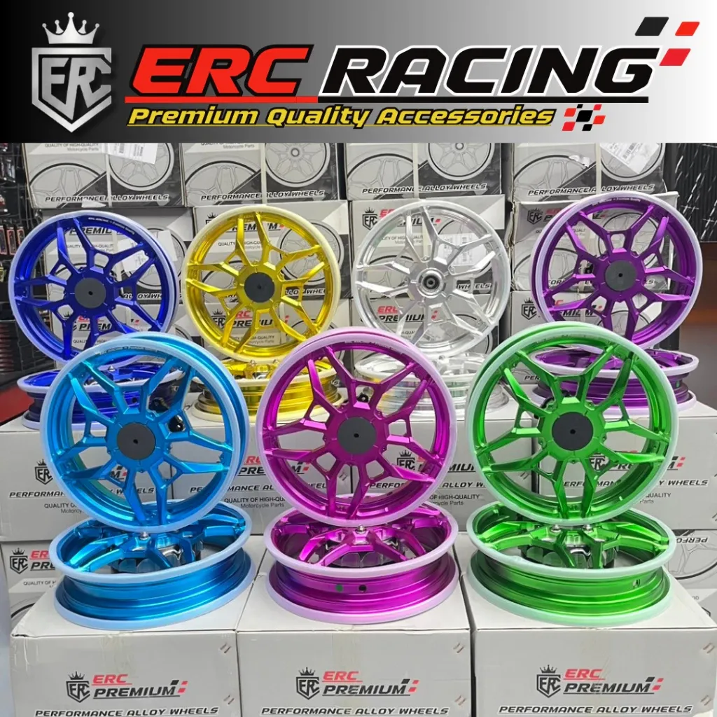 ล้อแม็ก CNC Honda Giorno (ERC Racing แท้) ดุมปิดเต็ม ตรงรุ่น ไม่ต้องแปลง - อะไหล่แต่ง Giorno+