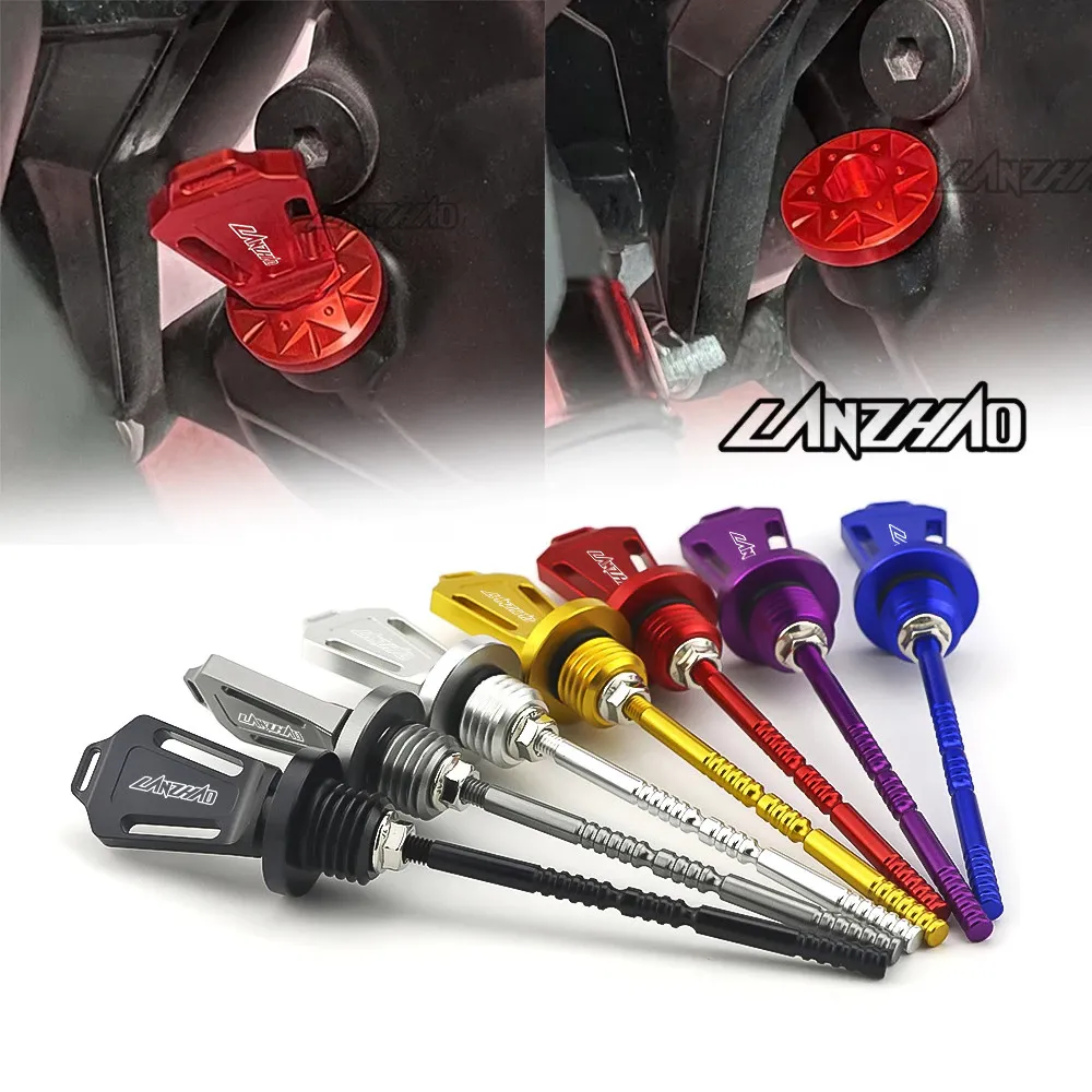 ก้านวัดน้ำมันเครื่องแต่ง CNC สำหรับ HONDA Giorno Click ADV PCX (มีกุญแจ)