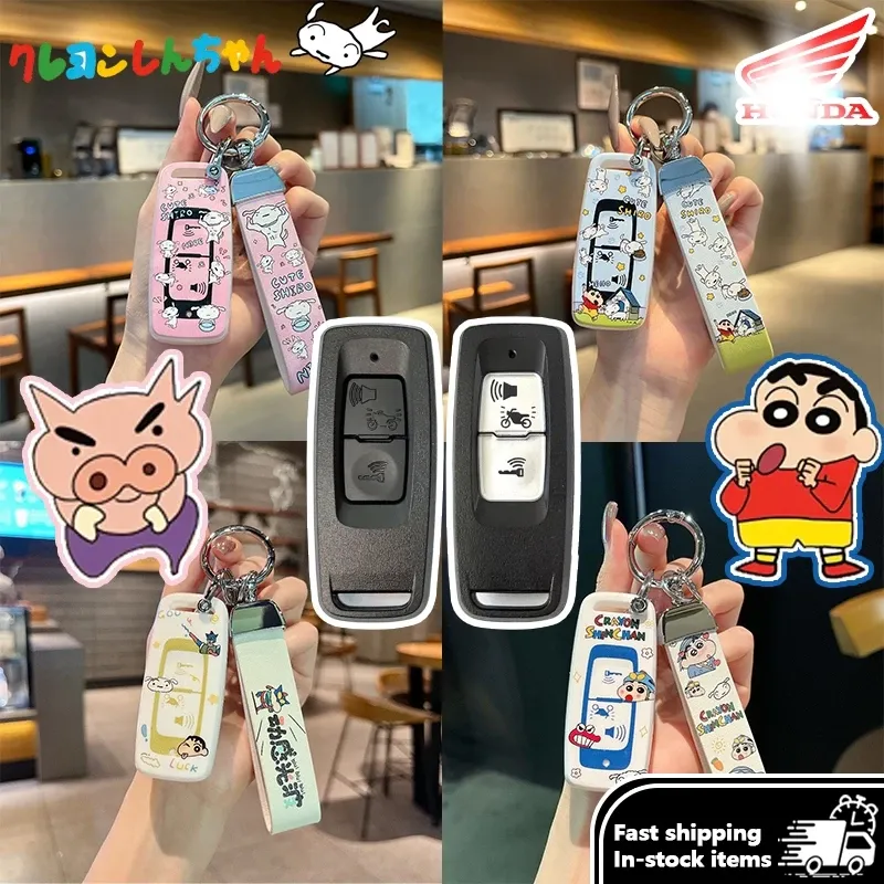 OFF CURVE Shin-chan ปลอกกุญแจมอเตอร์ไซค์ Honda PCX160/Giorno/Forza 350/Click 160 - อะไหล่แต่ง Giorno+