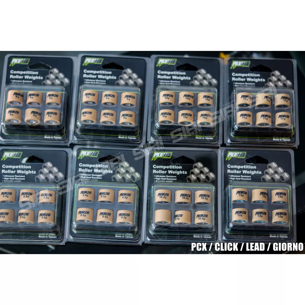 ตุ้มน้ำหนัก MORZA PCX / CLICK / LEAD / GIORNO / ADV (6 เม็ด) (8-15 กรัม) - อะไหล่แต่ง Giorno+