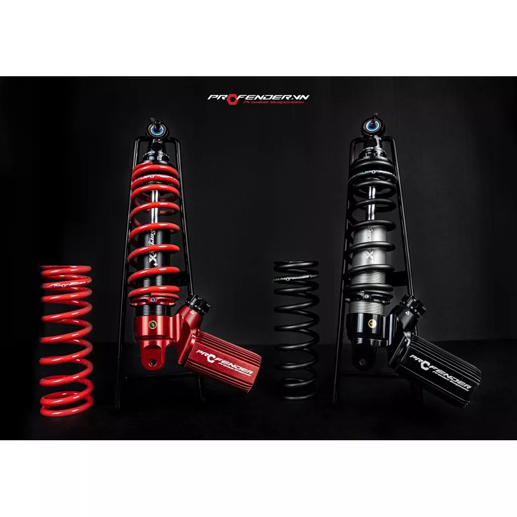 โช๊ค Profender Honda Giorno Series X Plus ดำ-แดง