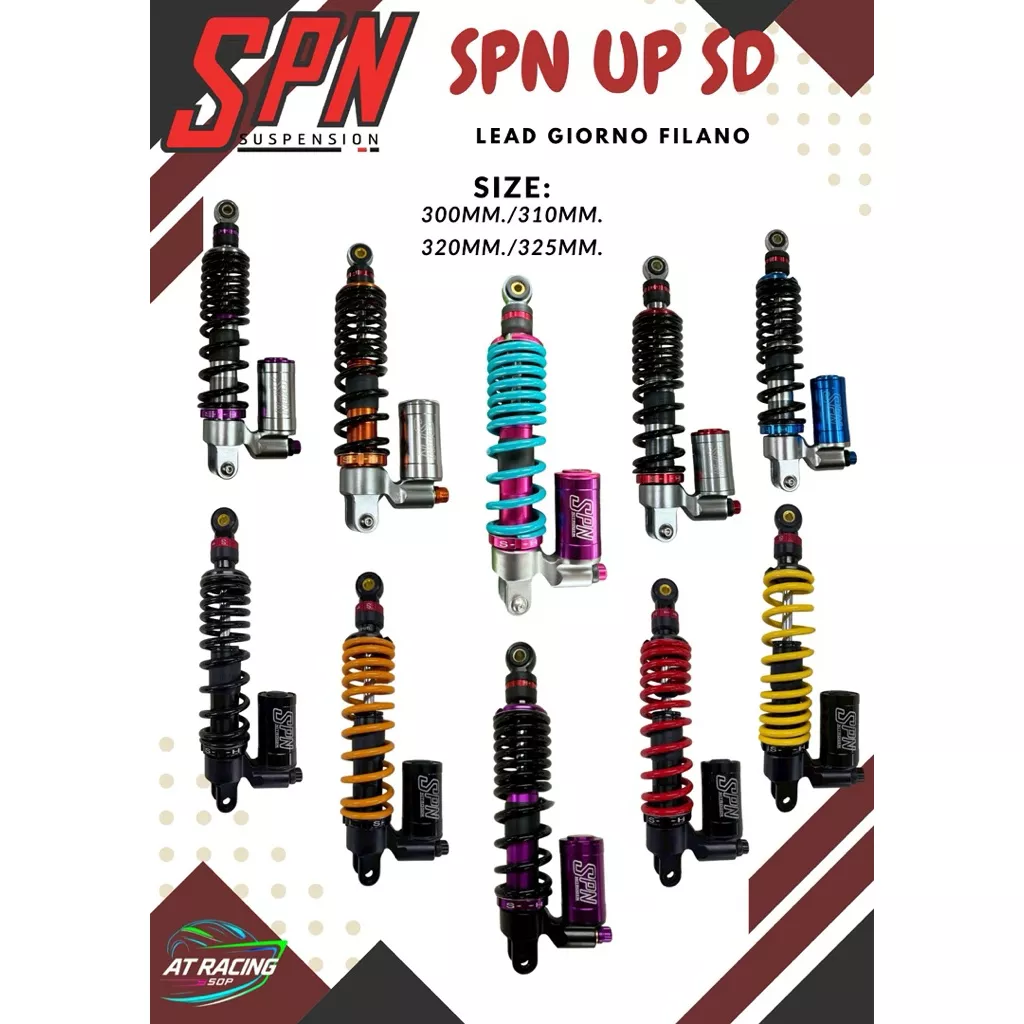 โช้คหน้า SPN (Upside Down) สำหรับ Honda Giorno+ / Lead125 (กระปุกล่าง) ปรับ 3 จุด - อะไหล่แต่ง Giorno+