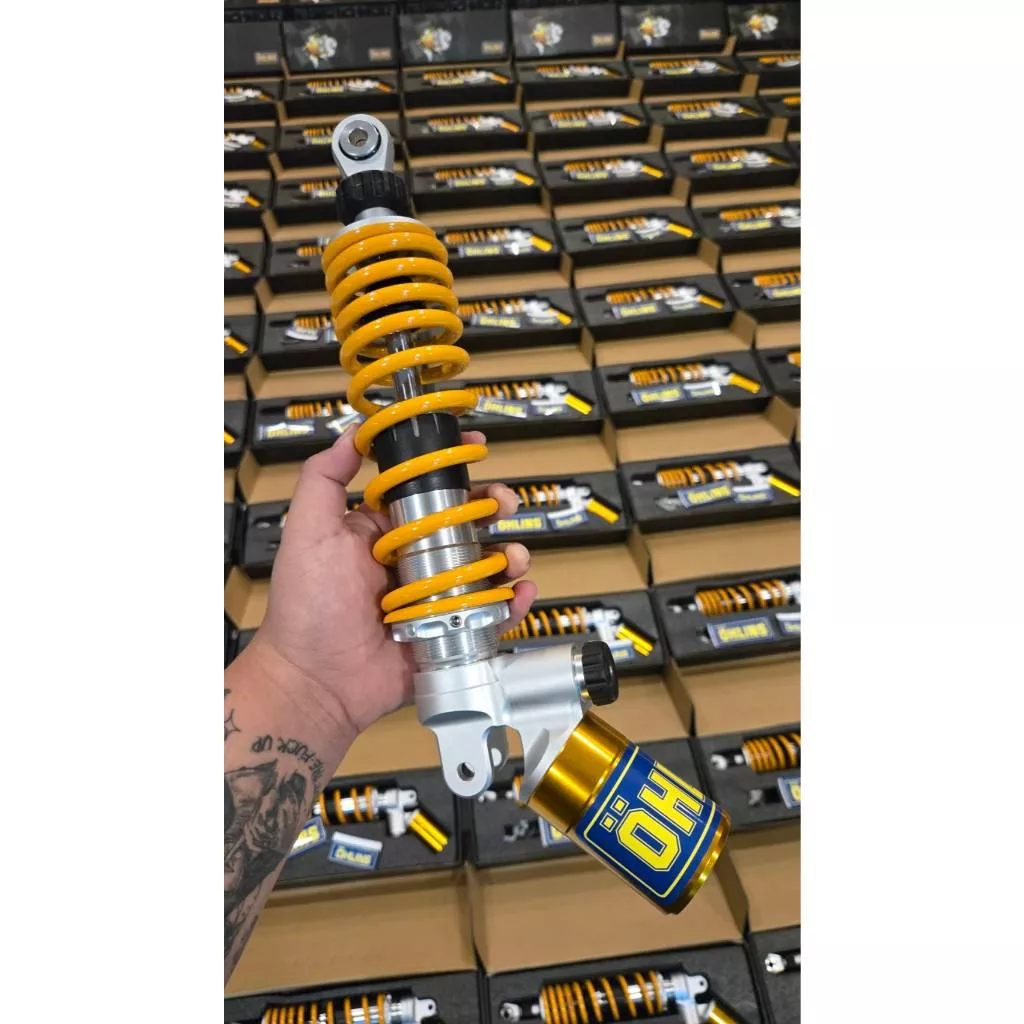 โช๊คหลัง Ohlins (โอลิน) Giorno/Lead 125 แก๊สแท้ ปรับ Rebound ได้ 320mm - อะไหล่แต่ง Giorno+