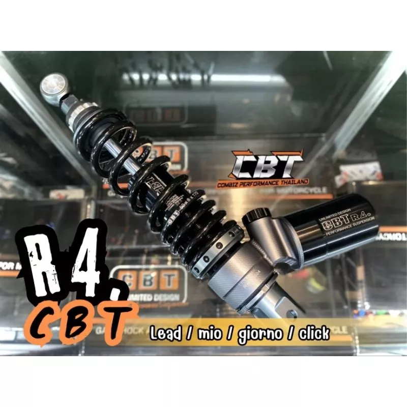 โช้คหลัง CBT R4 NEW Honda LEAD/Giorno/Mio/Click 320mm ปรับรีบาวด์/คอมเพรสชั่น