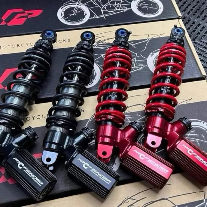 โช้ค Profender XS 320mm สำหรับ Honda Giorno125 (สีดำ/แดง) รับประกัน 2 ปี