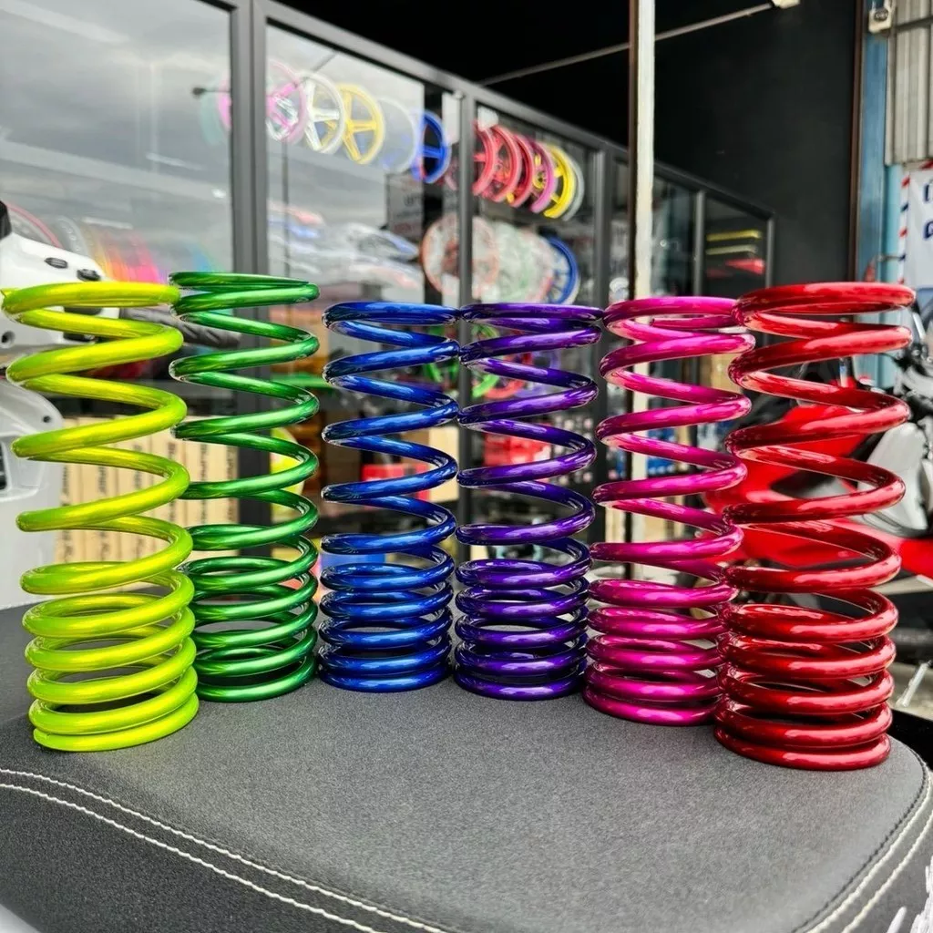 สปริงโช้ค GAZI Honda Lead/Grand Filano/Giorno/Click/Fino/Mio (ความยาว 320 มม.) - พาวเดอร์โค้ท - อะไหล่แต่ง Giorno+