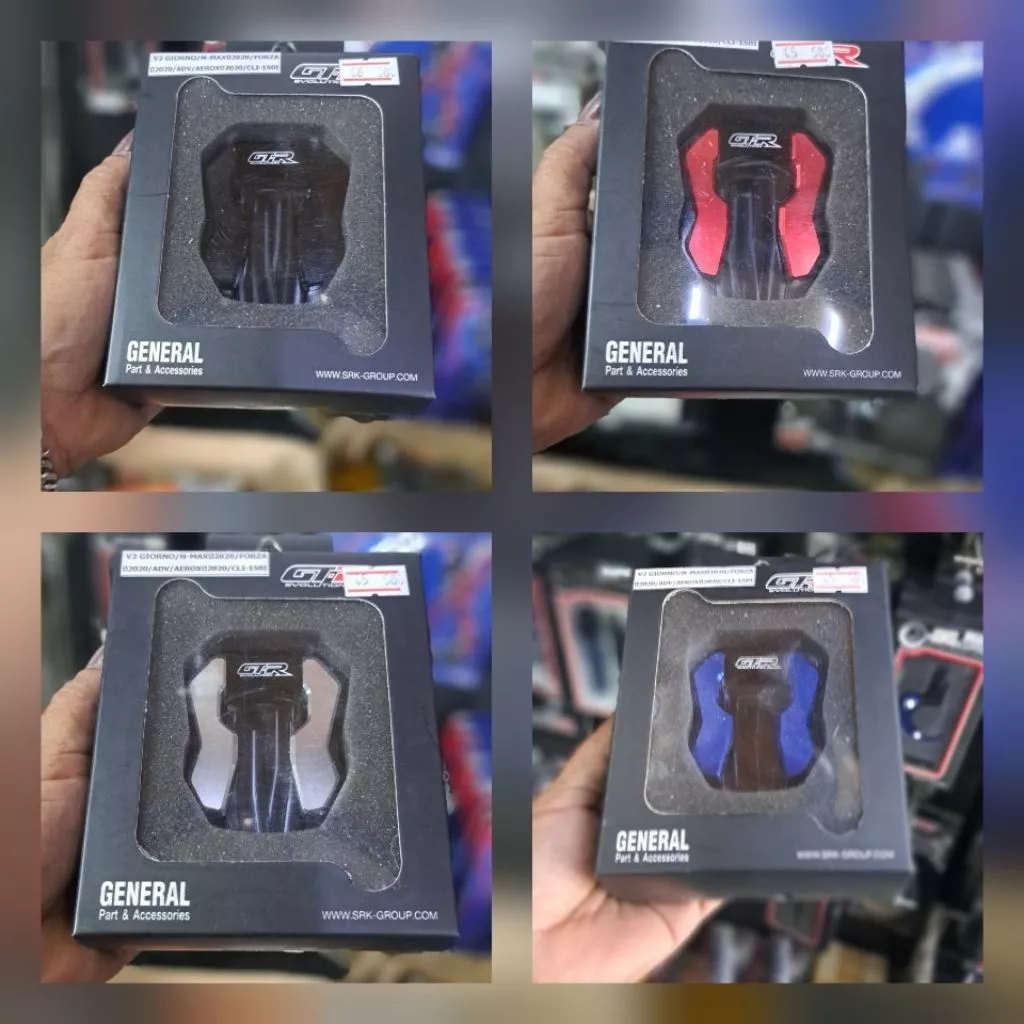 แผ่นรองขาตั้งข้าง GTR V2 (3 ชิ้น) สำหรับ Honda Giorno+, NMAX, Forza, Aerox