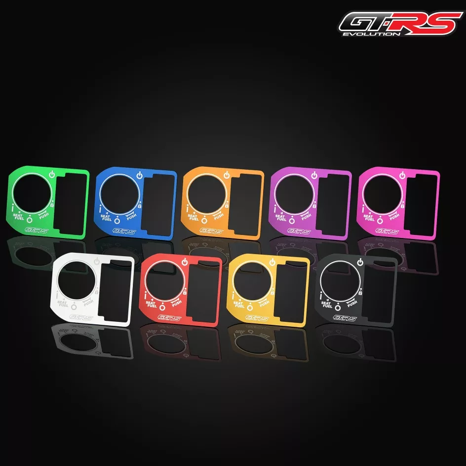 ฝาครอบสวิทช์กุญแจอลูมิเนียม 2D GTRS สำหรับ Honda Giorno+, Lead125, PCX160, Click160, Scoopy i New 2025 (Smart Key)