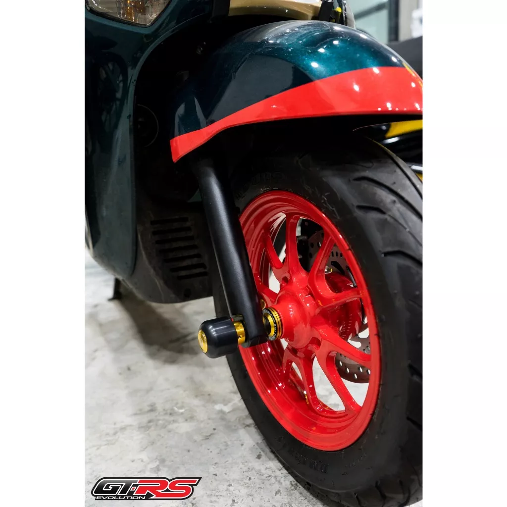 บู๊ชล้อหน้า GTRS CNC ทูโทน สำหรับ Honda Giorno