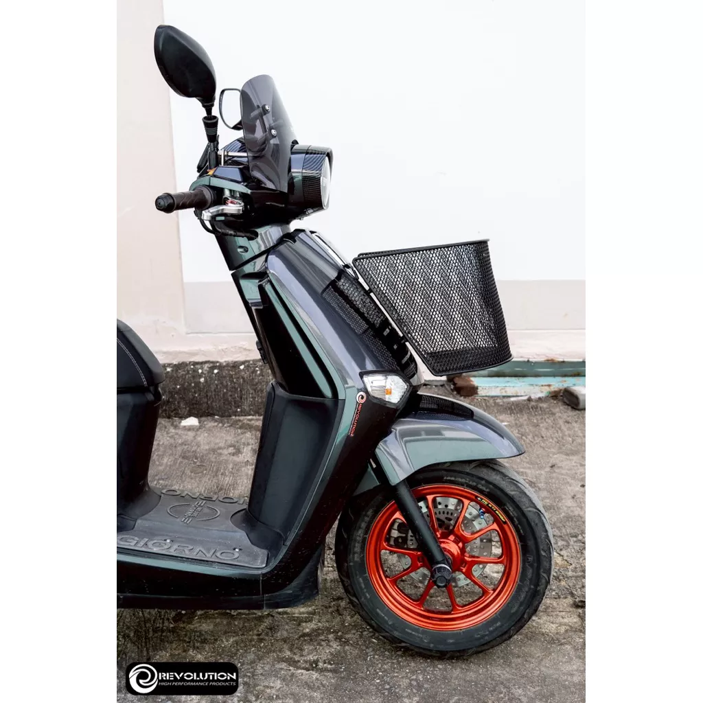 ตะกร้าหน้ารถ Honda Giorno Revolution พร้อมอุปกรณ์ติดตั้ง