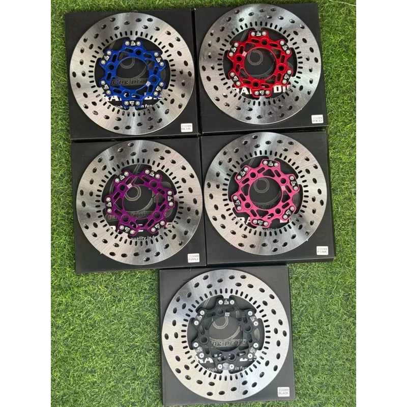 จานเบรคแต่ง 63Racing เจาะรูเฉียง Honda Giorno ABS (220 มิล)