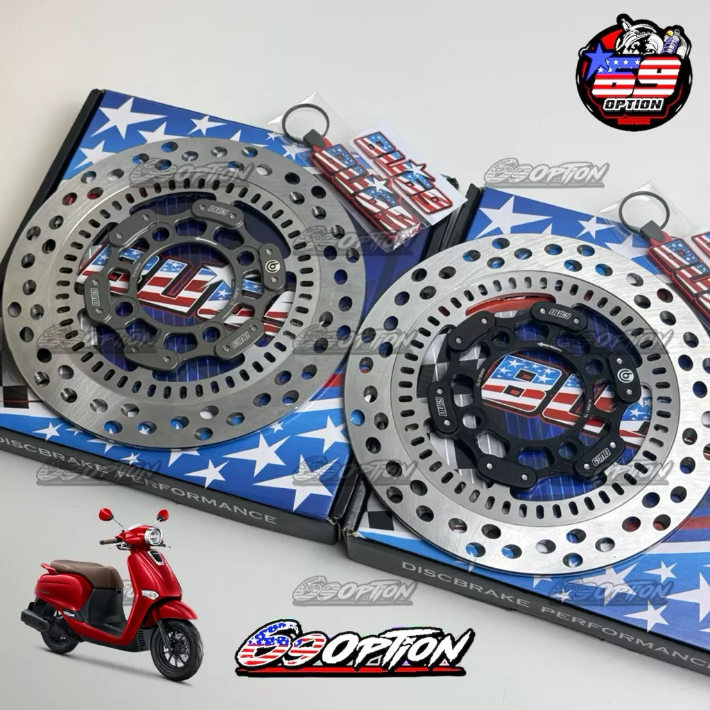 จานดิสก์เบรก BU69 ของแท้ Honda Giorno ABS 215 มม.