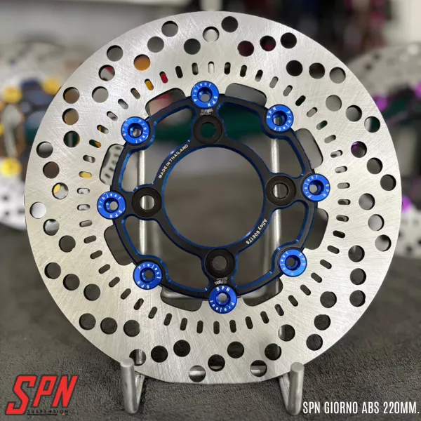 จานดิสเบรคแต่ง SPN แท้ สำหรับ Honda Giorno+ ABS ขนาด 220 มม. (สีทูโทน)
