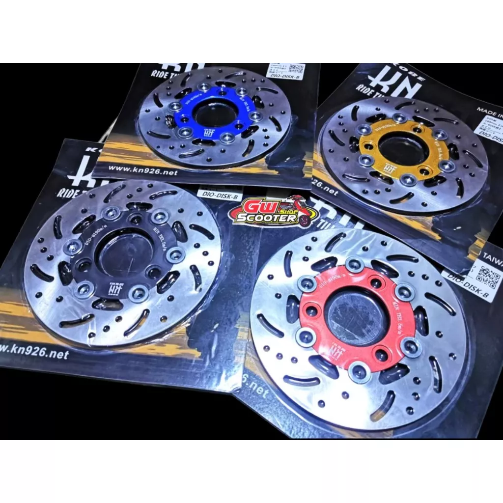 จานเบรกแต่ง KN Twpo RPM สำหรับ Honda Giorno, Dio ZX, Julio และรถไฟฟ้า