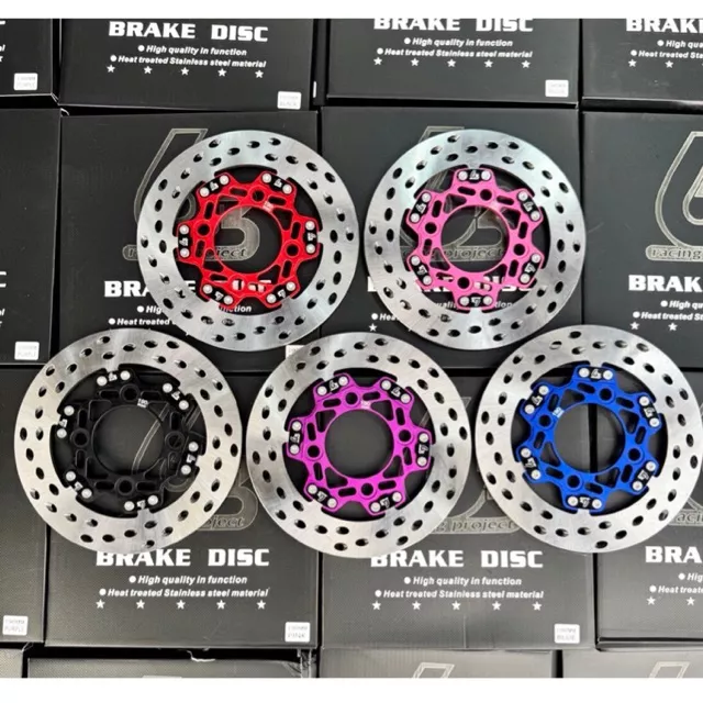 จานเบรค63 Honda Giorno 125 (จีออโน่) ขนาด 190MM. จานเรสซิ่ง รูเฉียง ตรงรุ่น