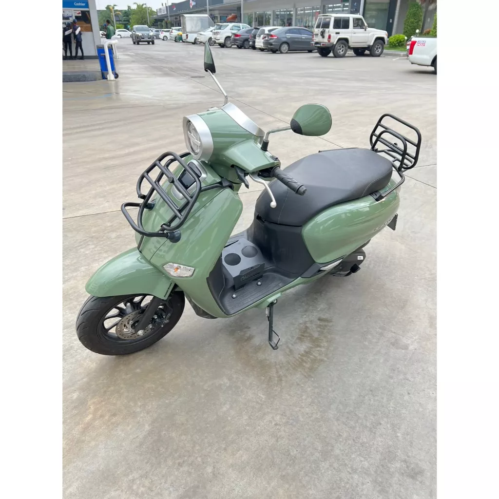 ชุดโปรโมชั่น: ตะแกรงหน้าพับได้ + ตะแกรงท้ายพับได้ Honda Giorno (สี Powdercoat)