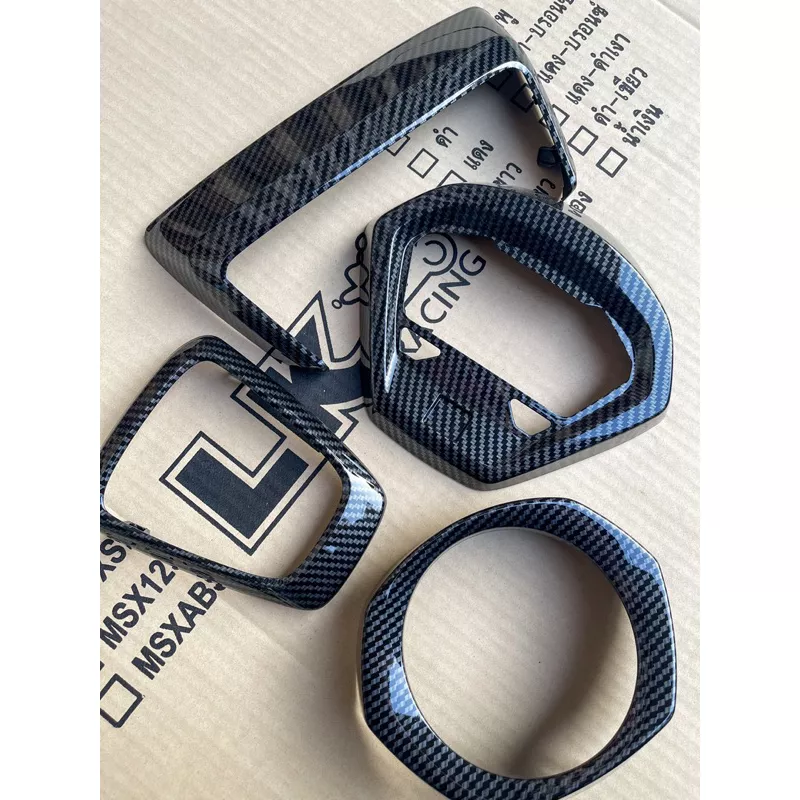 พร้อมส่ง! ชิ้นงานศูนย์ Honda Giorno125 เคฟล่า 5D พรีเมียม เคลือบแลคเกอร์ 2K เงาฉ่ำ