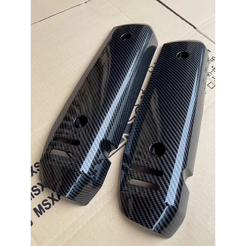 ครอบท่อ/บังท่อ Honda Giorno125 ของแท้ศูนย์ฯ เคลือบ 2K เคฟล่า 5D - อะไหล่แต่ง Giorno+