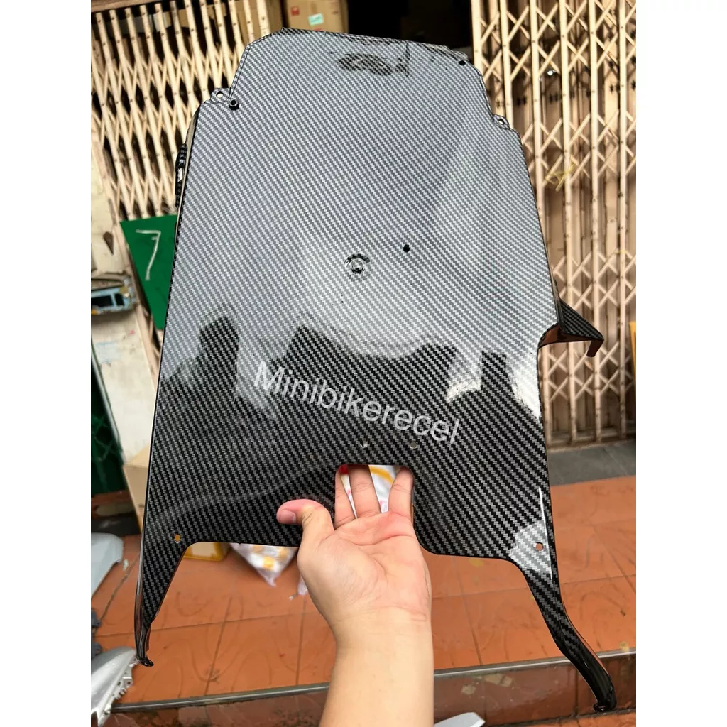ฝาครอบใต้ท้อง Honda Giorno 125 แท้ศูนย์ ลายเคฟล่า 5D เคลือบแล็คเกอร์ 2K