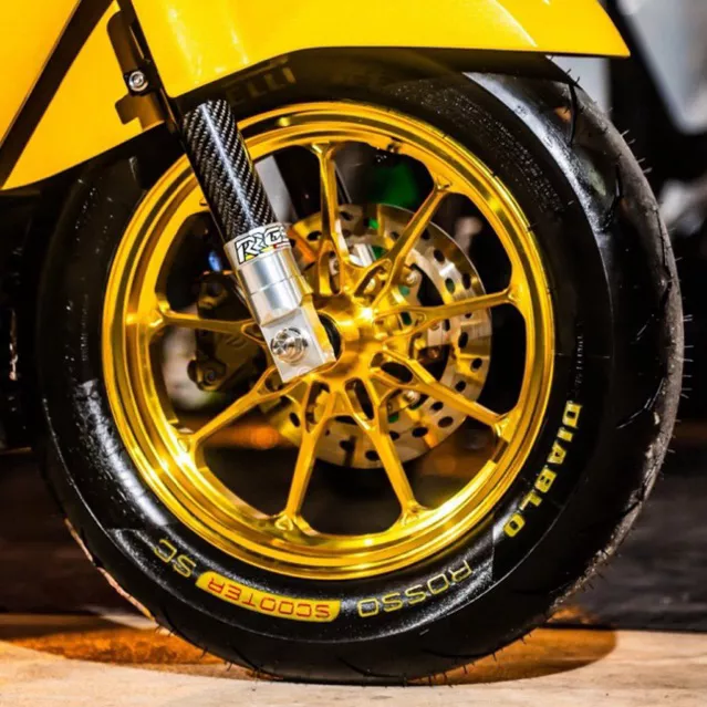 ล้อ CNC Honda Giorno 125 ลายใหม่ ตรงรุ่น สีสวย แข็งแรง