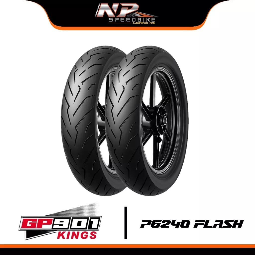 ยางมอเตอร์ไซค์ GP901 Flash P6240 ขอบ 12 13 14 15 17 นิ้ว สำหรับ Giorno PCX Click Wave Grand Filano Forza Xmax ADV350