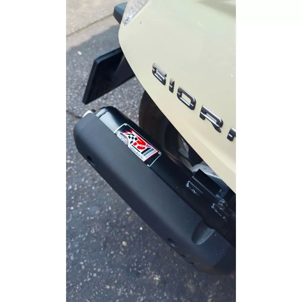 ท่อผ่า Podium One (PO1) สำหรับ Honda Giorno 125 ตรงรุ่น มี มอก. - ระบบปรับ 2 เสียง (ผ่าหมก/ผ่าดัง)