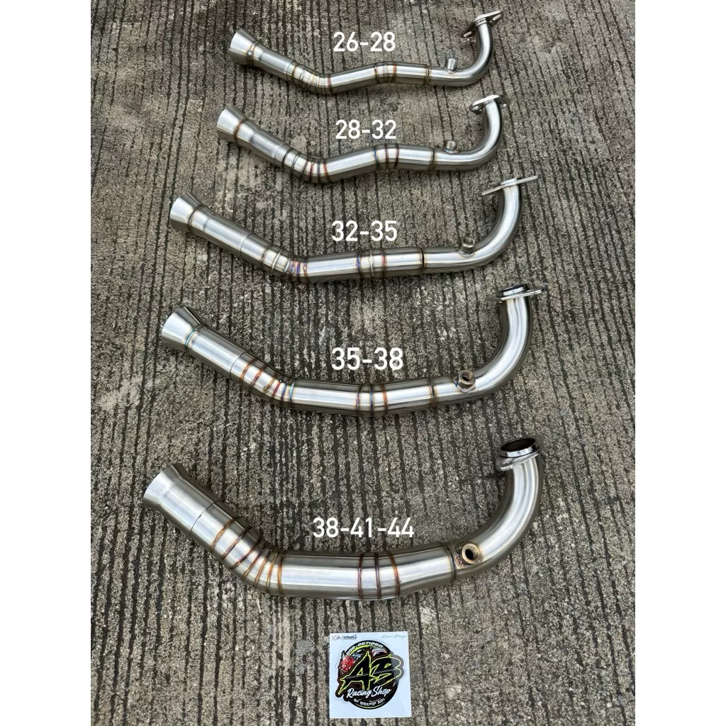 คอท่อ Giorno125 สแตนเลส 304 - อะไหล่แต่ง Giorno+