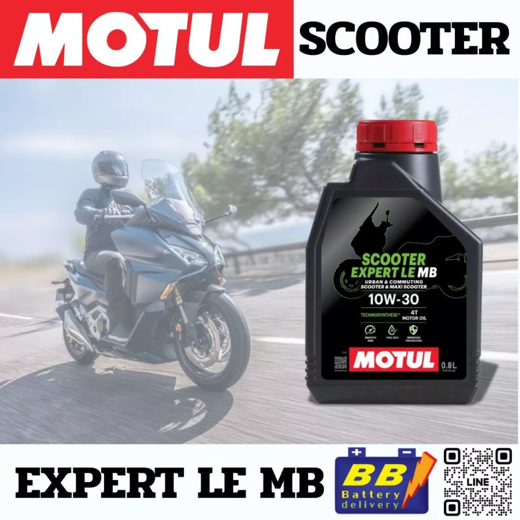 น้ำมันเครื่อง Motul Scooter Expert LE 10W-30 (0.8 ลิตร) สำหรับ Honda Giorno+ และสกู๊ตเตอร์