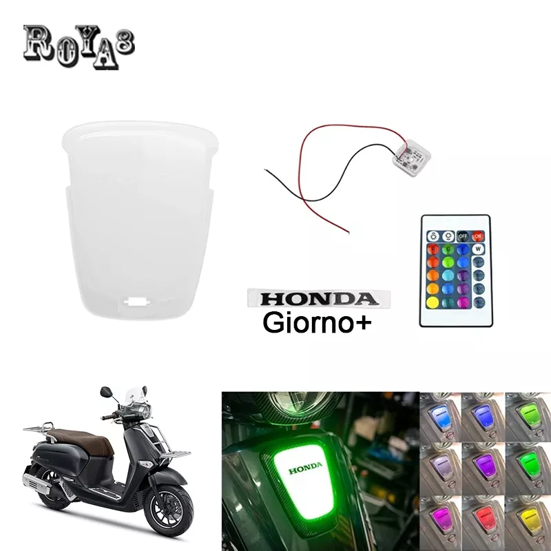 ฝาครอบไฟหน้า LED เปลี่ยนสีได้ Roya8 สำหรับ Honda Giorno