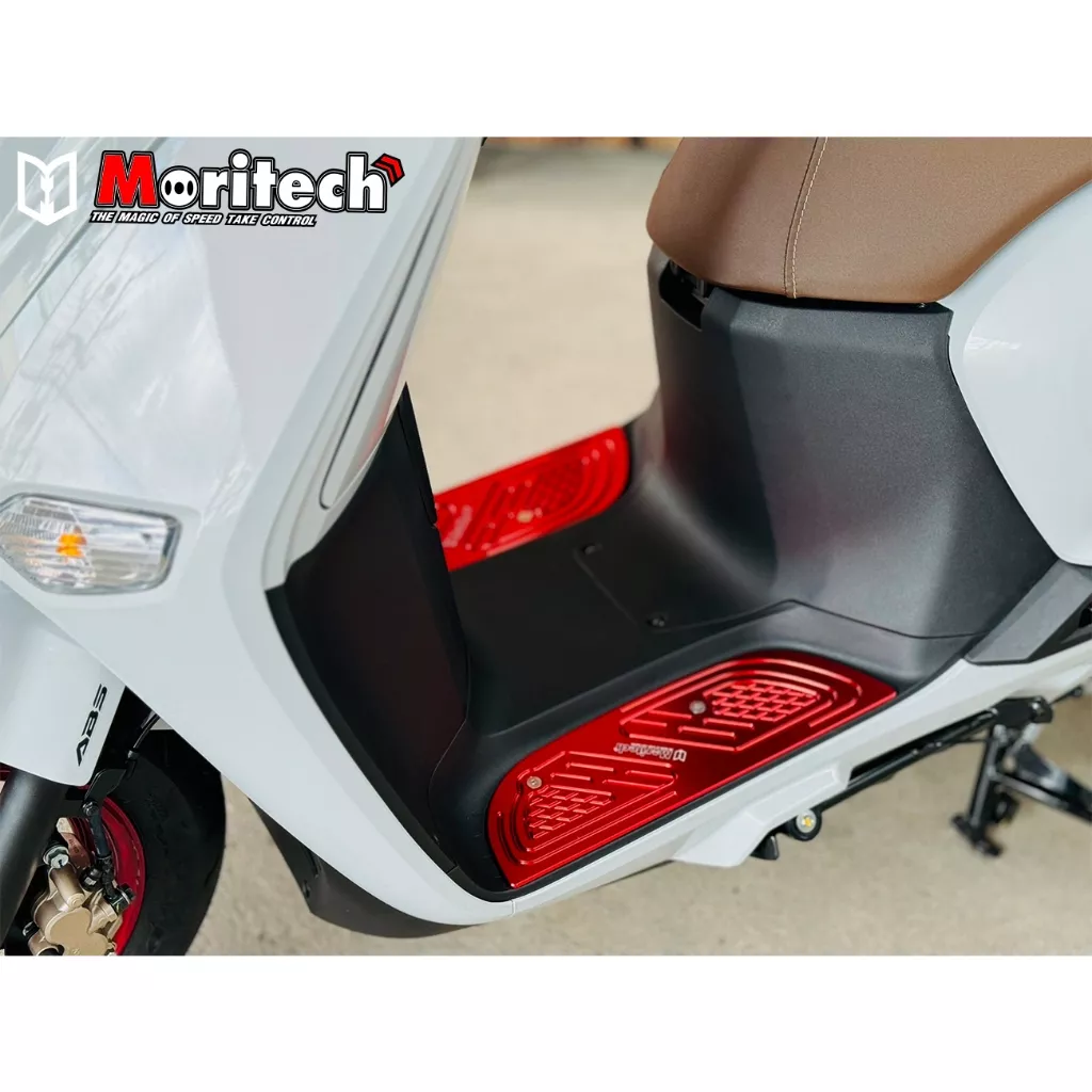 แผ่นพื้นพักเท้าหน้า CNC Moritech สำหรับ Honda Giorno 125 - อะไหล่แต่ง Giorno+