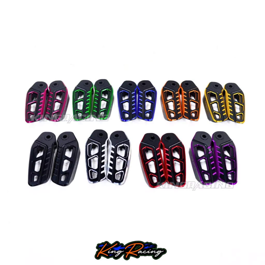 พักเท้าหลัง CNC (KING RACING) สำหรับ Honda Giorno+ 125 | สีทูโทน ตรงรุ่น - อะไหล่แต่ง Giorno+
