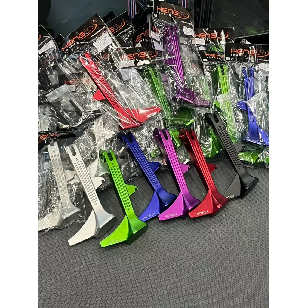 ขาตั้งข้าง Honda Giorno / Lead CNC อลูมิเนียม หนาพิเศษ แข็งแรง ทนทาน (ขาตั้งตีนเป็ด)