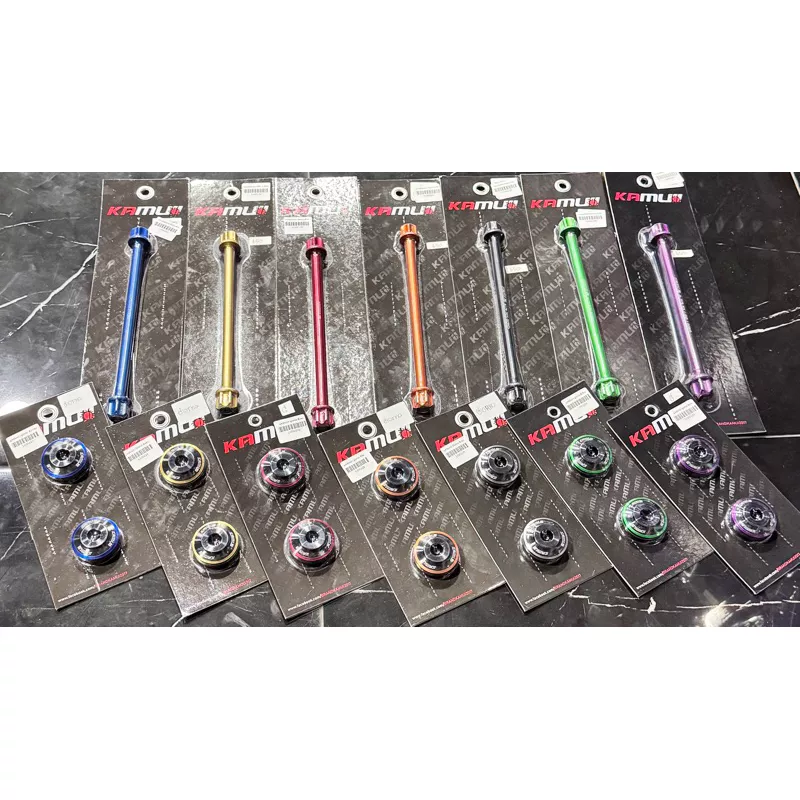 แกนล้อหน้า KAMUI ตรงรุ่น Honda Giorno, Lead, PCX160 - อะไหล่แต่ง Giorno+