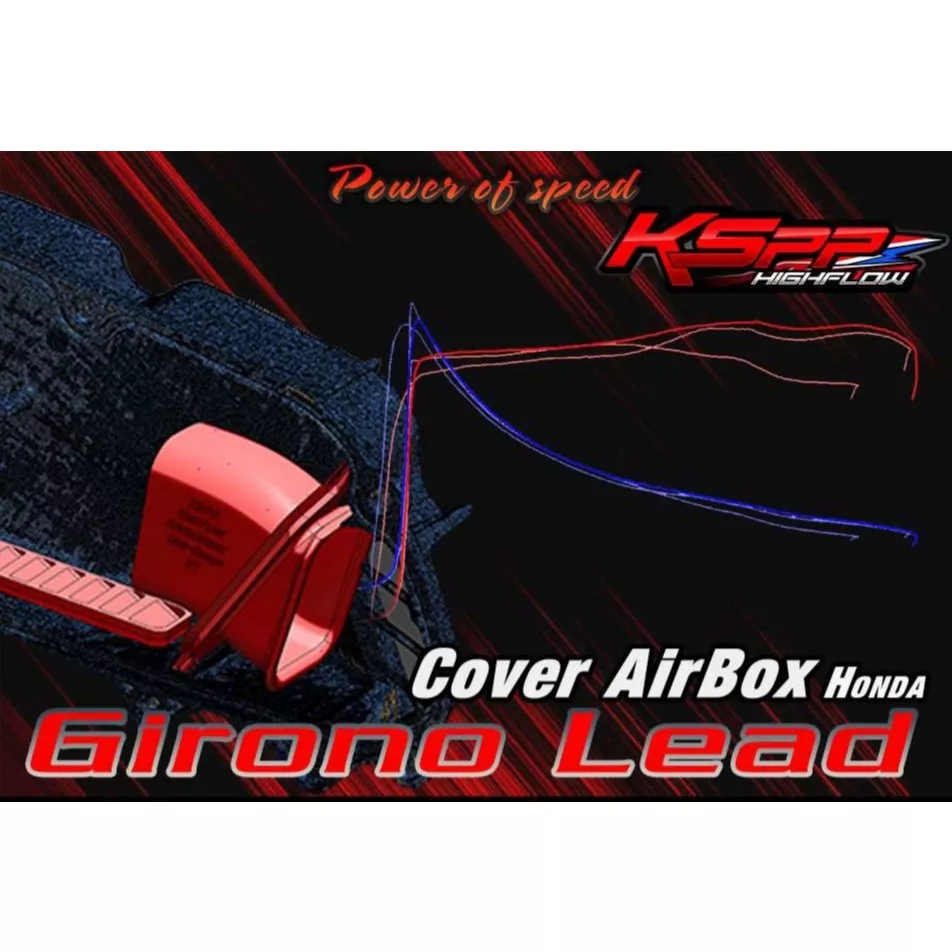 จมูกกรองอากาศและแผ่นครีบดักอากาศ KSPP Honda Giorno 125 / Lead 125