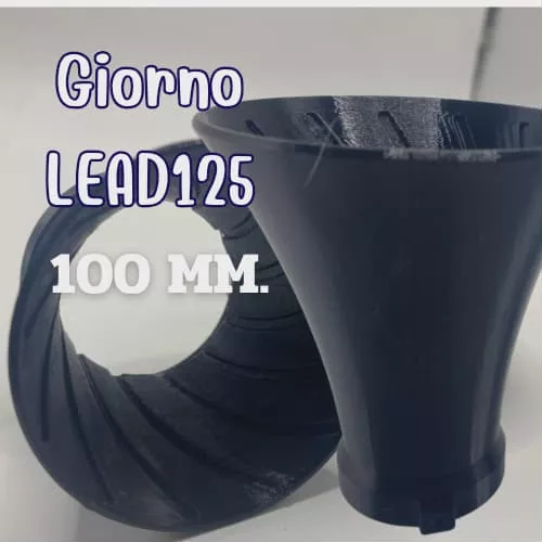 ปากแตรเกลียว 100mm สำหรับ Honda Giorno / Lead125 เพิ่มแรงม้า