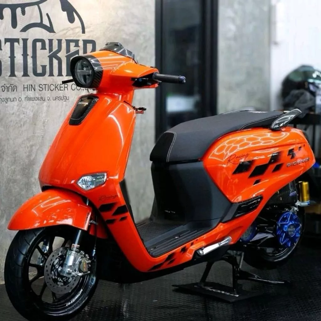 สติกเกอร์ลายคลีน H.7 Honda Giorno - Hinsticker - อะไหล่แต่ง Giorno+