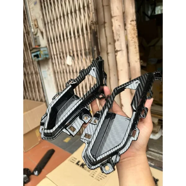 ครอบพักเท้าซ้าย-ขวา Honda Giorno 125 เคฟล่าแท้ศูนย์