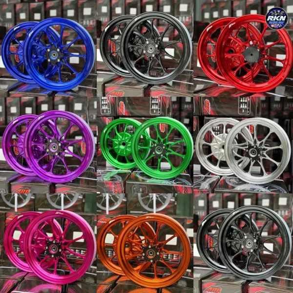 ล้อ CNC ลาย 9 ก้าน Honda Giorno แบรนด์ ARP (8 สี)